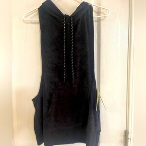 C & C California black sleeveless top or coverup